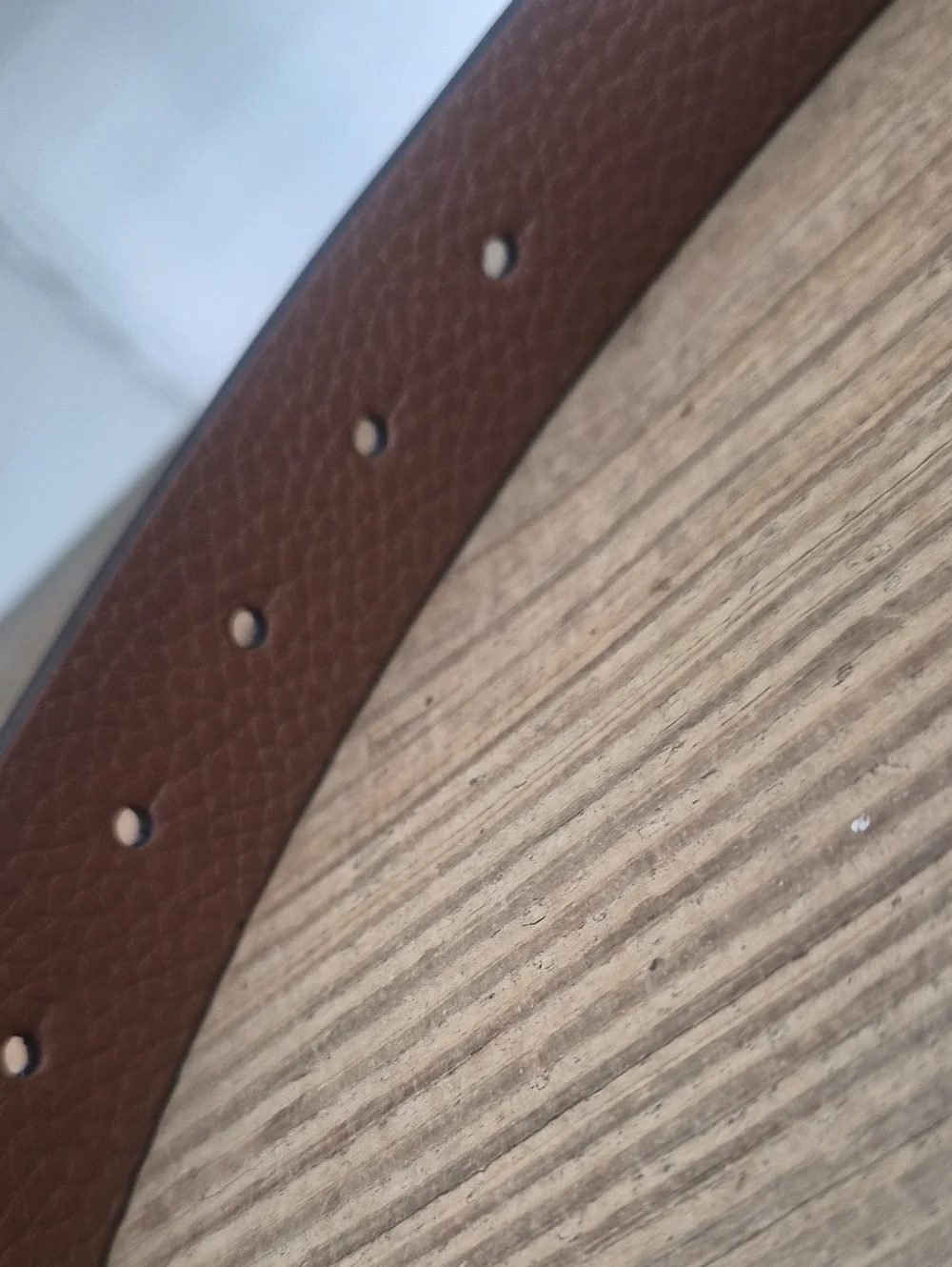Michael Kors Brown Reversible Logo Belt with Gold & Silver MK Buckle